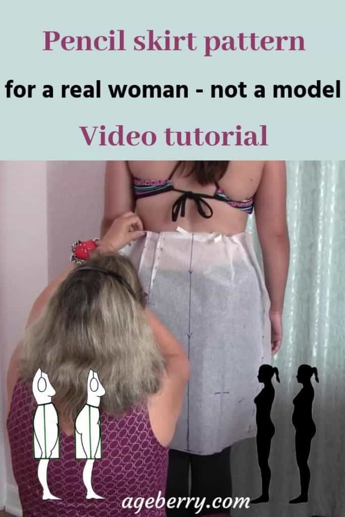 How to make a pencil skirt pattern from scratch