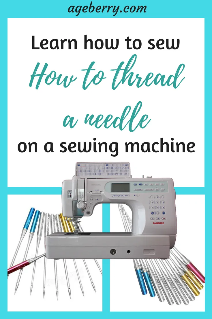 How to thread a needle on a sewing machine - a video sewing tutorial