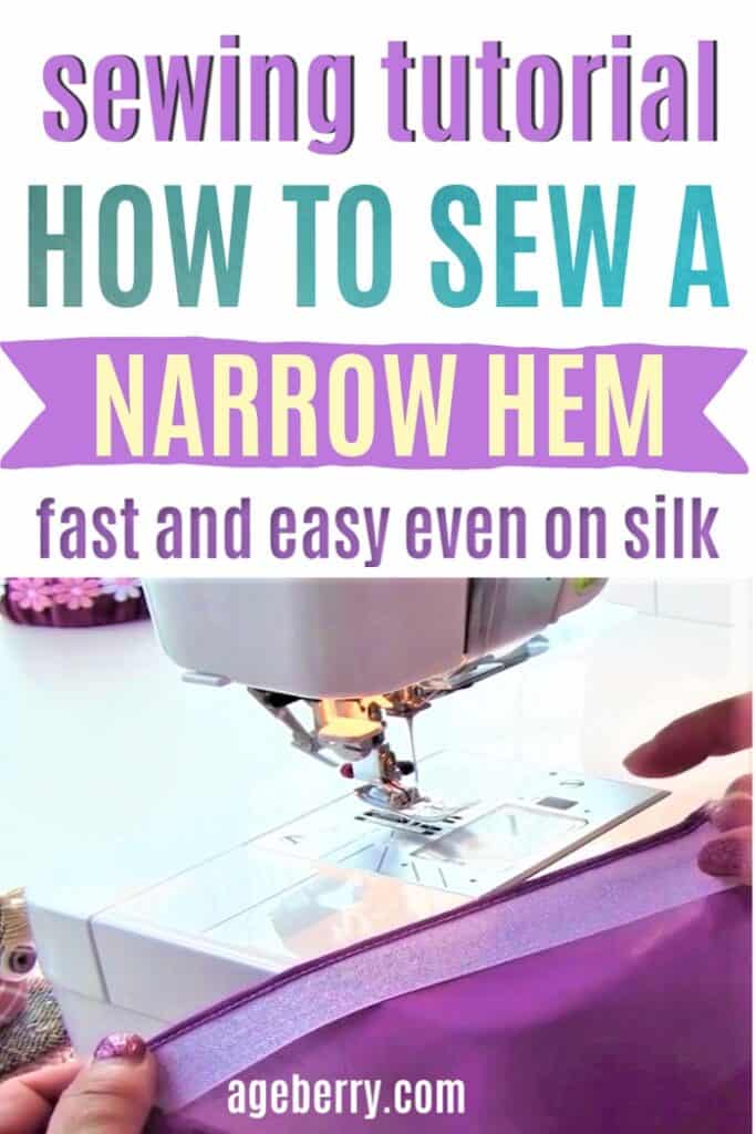 Narrow hem tutorial
