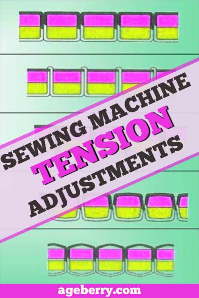 Sewing machine tension adjustment