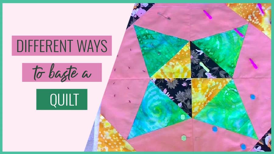 quilt basting tutorial